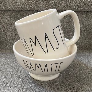 Rae Dunn NAMASTE Bowl & Mug SET